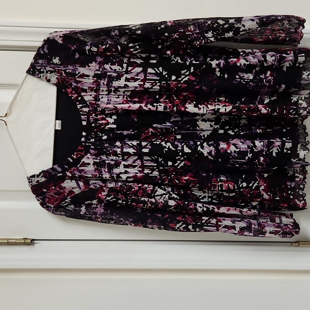 Christopher & Banks Sheer Gause Blouse